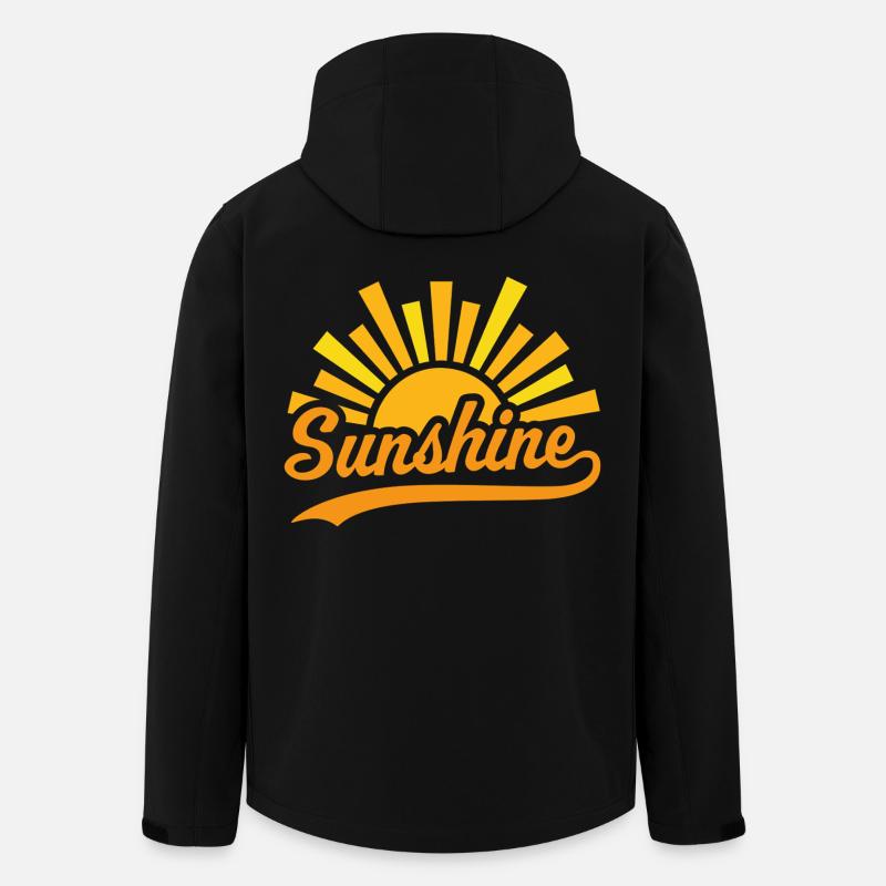 Sonnenschein Sonne - Recycelte Männer Softshell-Jacke von Stanley/Stella - Schwarz