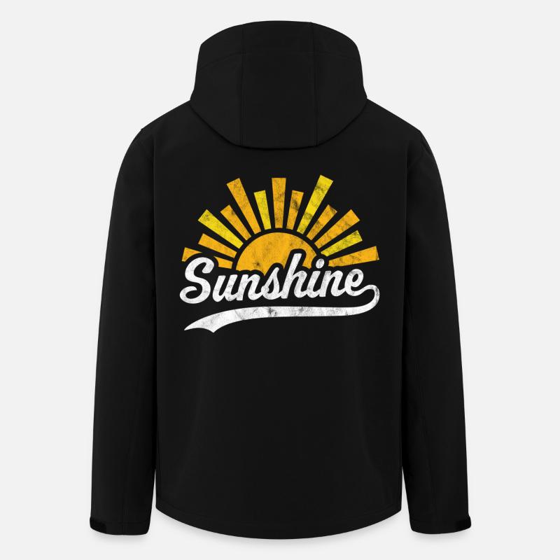 Sonnenschein Sonne - Recycelte Männer Softshell-Jacke von Stanley/Stella - Schwarz