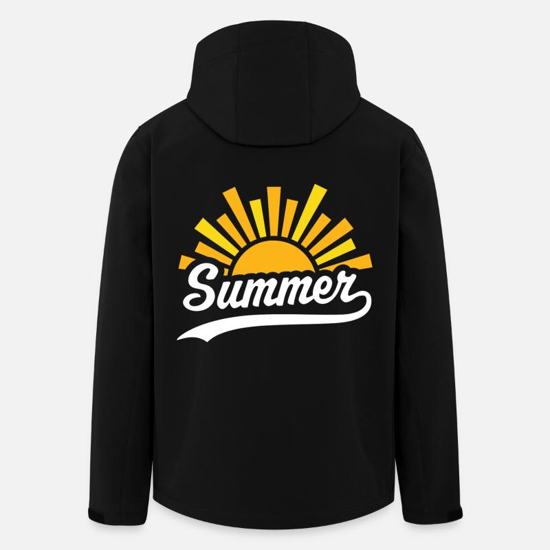 Soleil d’été - Veste softshell homme en polyester recyclé Stanley/Stella - noir