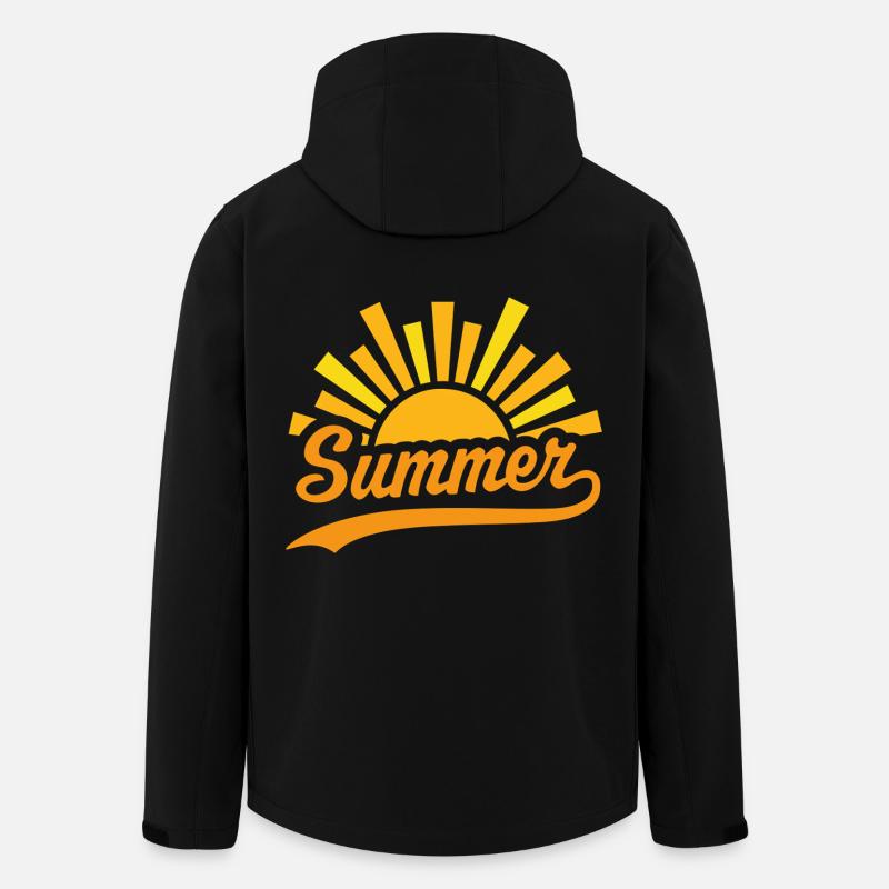 Soleil d’été - Veste softshell homme en polyester recyclé Stanley/Stella - noir
