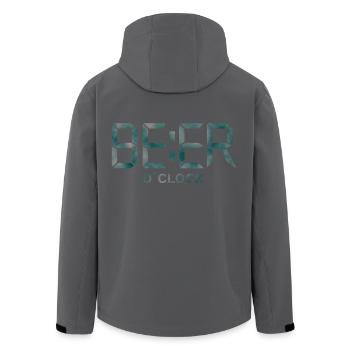Beer o'clock - Men’s Recycled Softshell Jacket by Stanley/Stella - black - Back - AI Model Male 185 light (185cm)
