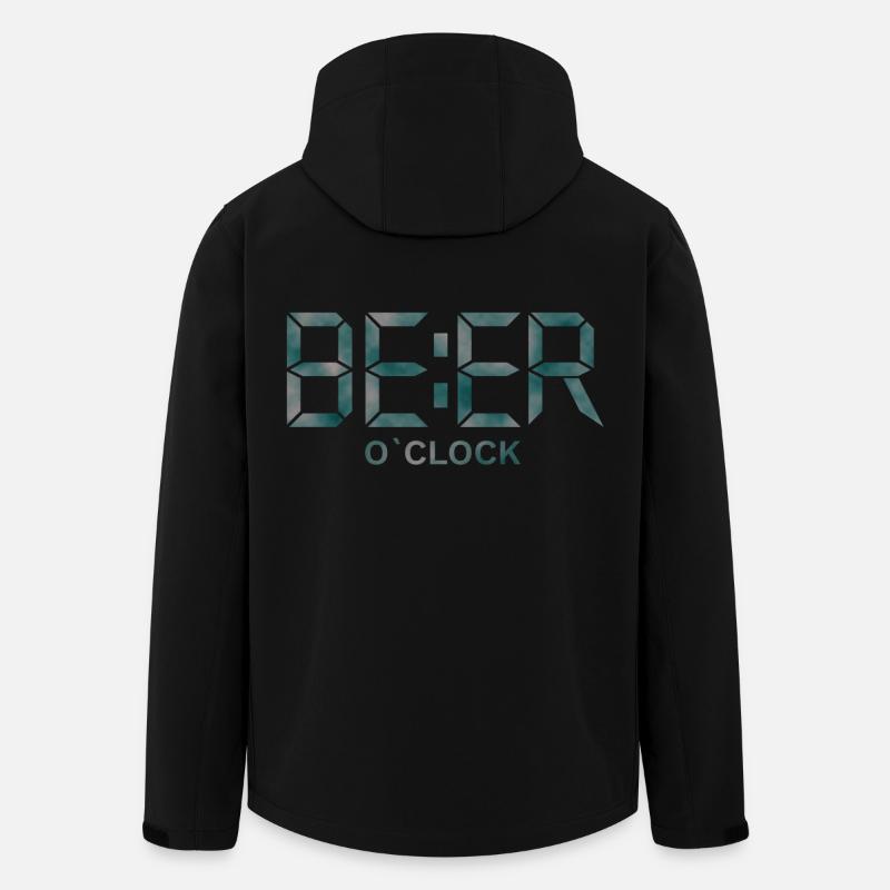 Bier-Uhr - Recycelte Männer Softshell-Jacke von Stanley/Stella - Schwarz