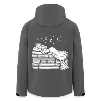 Prinzessin auf der Erbse – Märchen Design - Recycelte Männer Softshell-Jacke von Stanley/Stella - Schwarz - Hinten - AI Model Male 185 light (185cm)