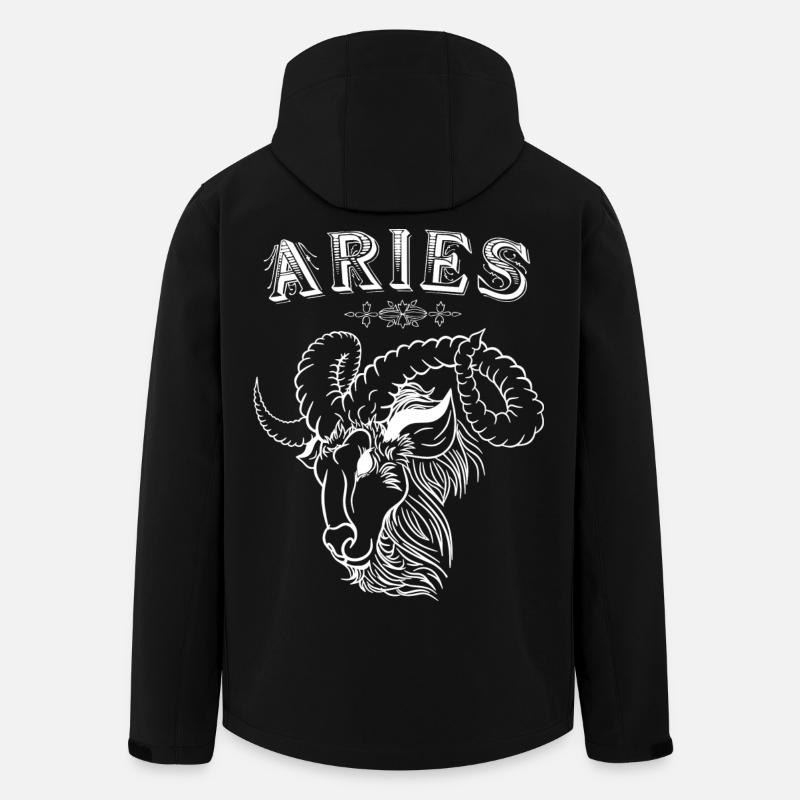 Aries Sternzeichen Widder - Recycelte Männer Softshell-Jacke von Stanley/Stella - Schwarz