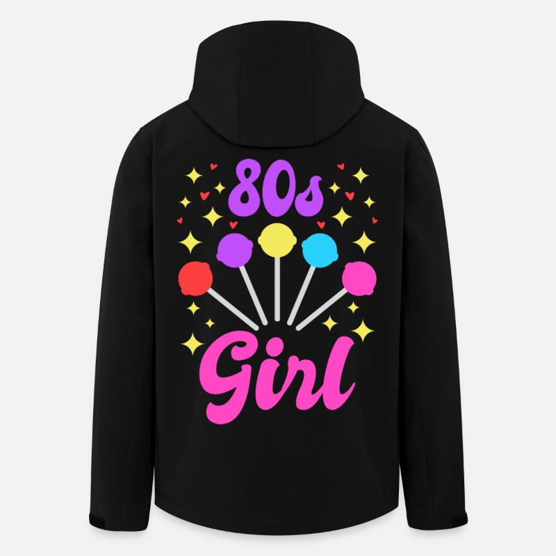 80er Mädel - Recycelte Männer Softshell-Jacke von Stanley/Stella - Schwarz