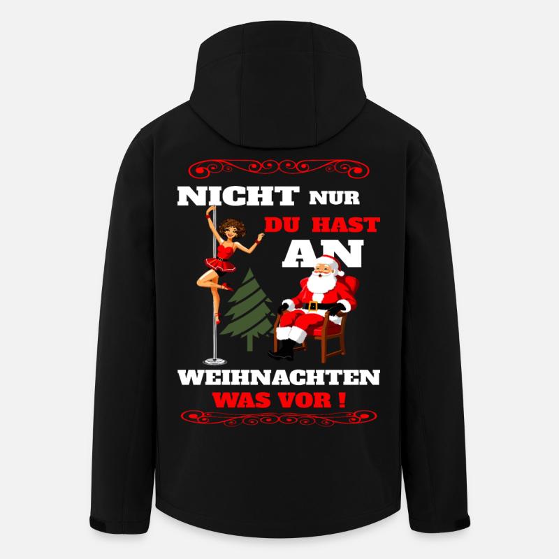 Weihnachtsmann im Stripclub - Recycelte Männer Softshell-Jacke von Stanley/Stella - Schwarz