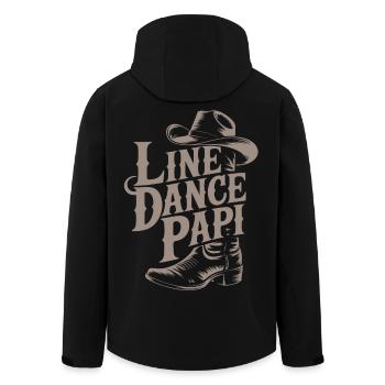 Cowboy Country Line Dance Grandpa - Men’s Recycled Softshell Jacket by Stanley/Stella - black - Back - AI Model Male 185 light (185cm)