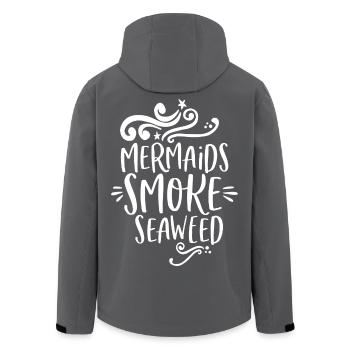 Mermaids smoke Seaweed - Recycelte Männer Softshell-Jacke von Stanley/Stella - Schwarz - Hinten - AI Model Male 185 light (185cm)