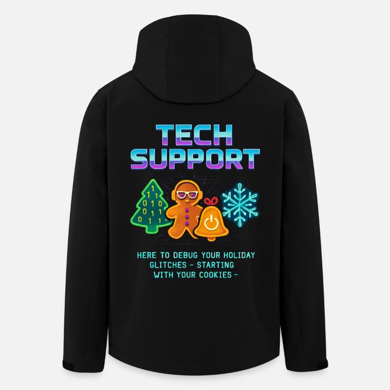 Lustiger Technischer Support Debug Weihnachten - Recycelte Männer Softshell-Jacke von Stanley/Stella - Schwarz
