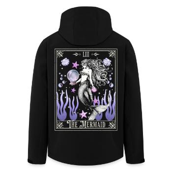 The Mermaid Mystical Tarot - Men’s Recycled Softshell Jacket by Stanley/Stella - black - Back - AI Model Male 185 light (185cm)