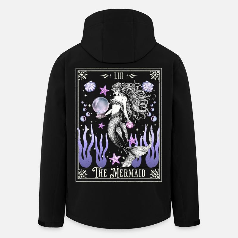 Le Tarot Mystique de la Sirène - Veste softshell homme en polyester recyclé Stanley/Stella - noir