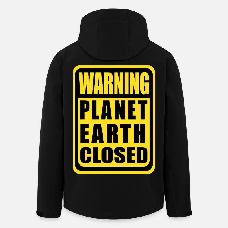 Planet Earth Closed - Men’s Recycled Softshell Jacket by Stanley/Stella - black