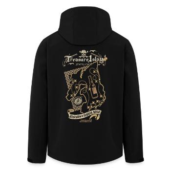 Treasure Islay - Recycelte Männer Softshell-Jacke von Stanley/Stella - Schwarz - Hinten - AI Model Male 185 light (185cm)
