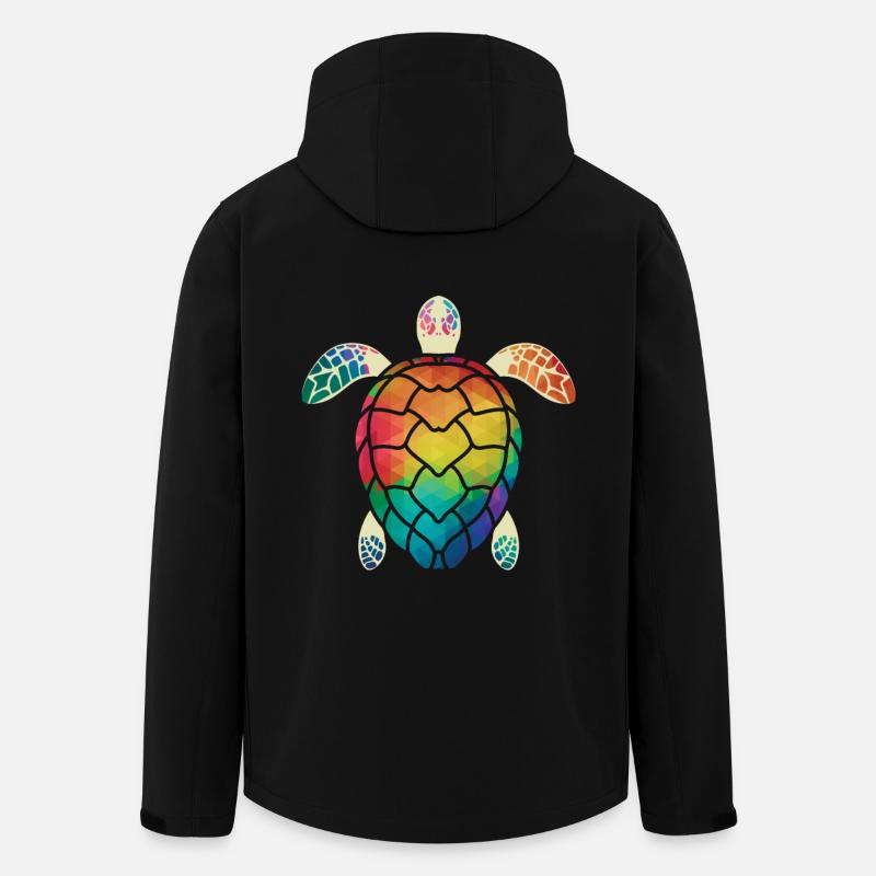 Meeresschildkröte - Recycelte Männer Softshell-Jacke von Stanley/Stella - Schwarz