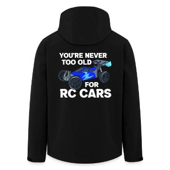 Never Too Old For RC Cars Ferngesteuertes Auto - Recycelte Männer Softshell-Jacke von Stanley/Stella - Schwarz - Hinten - AI Model Male 185 light (185cm)