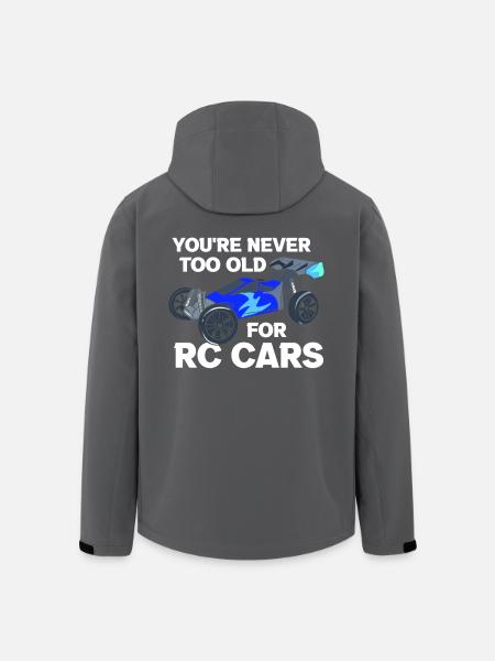Never Too Old For RC Cars Ferngesteuertes Auto - Recycelte Männer Softshell-Jacke von Stanley/Stella - Schwarz
