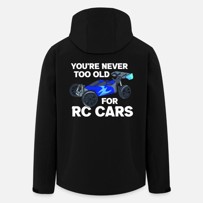 Never Too Old For RC Cars Ferngesteuertes Auto - Recycelte Männer Softshell-Jacke von Stanley/Stella - Schwarz