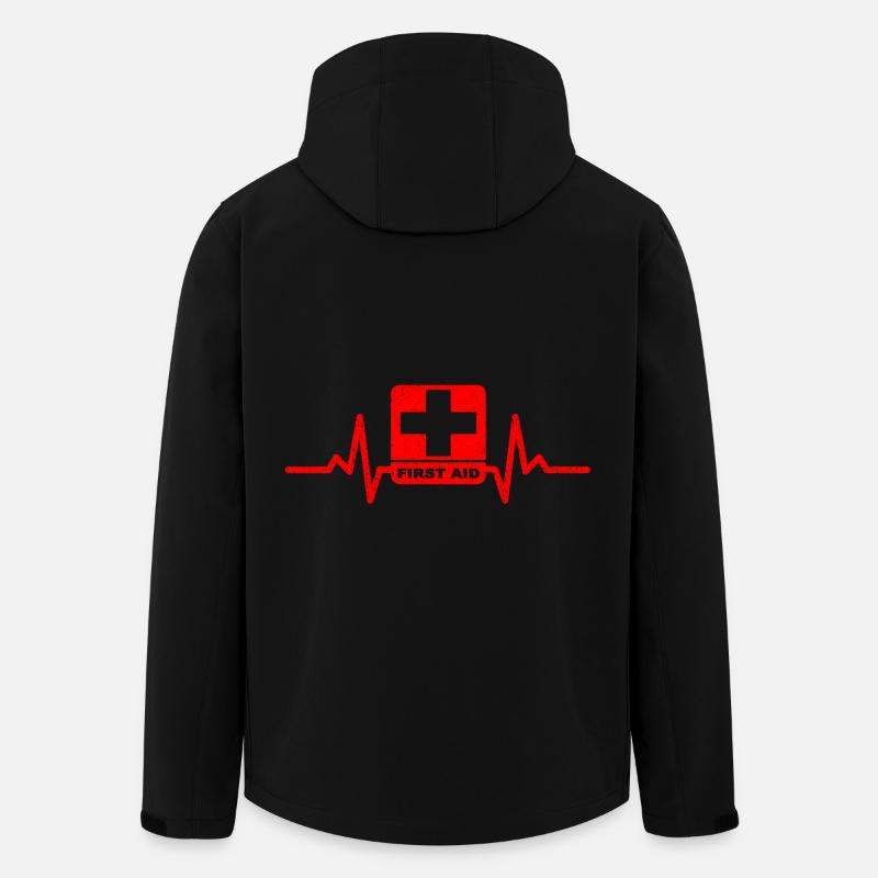 My heart beats to help to others! - Men’s Recycled Softshell Jacket by Stanley/Stella - black