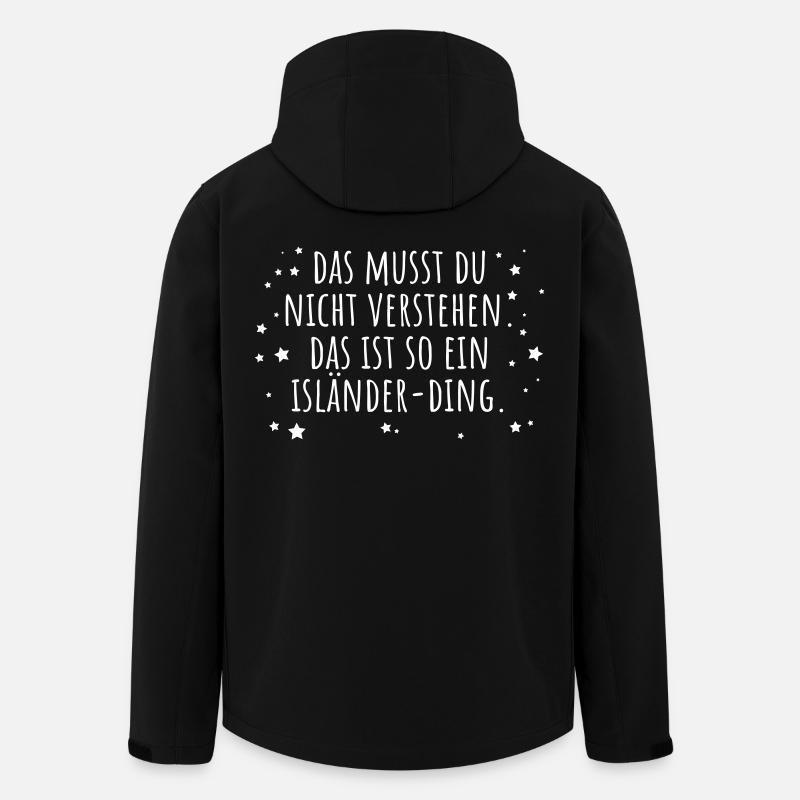 Isländer-Ding - Recycelte Männer Softshell-Jacke von Stanley/Stella - Schwarz