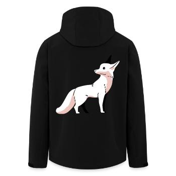 Wildtiere Fuchs Füchse Kinder Arktis Schnee Zoo - Recycelte Männer Softshell-Jacke von Stanley/Stella - Schwarz - Hinten - AI Model Male 185 light (185cm)