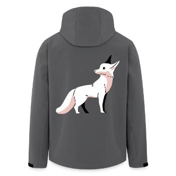 Wildtiere Fuchs Füchse Kinder Arktis Schnee Zoo - Recycelte Männer Softshell-Jacke von Stanley/Stella - Anthrazit - Hinten - AI Model Male 185 light (185cm)