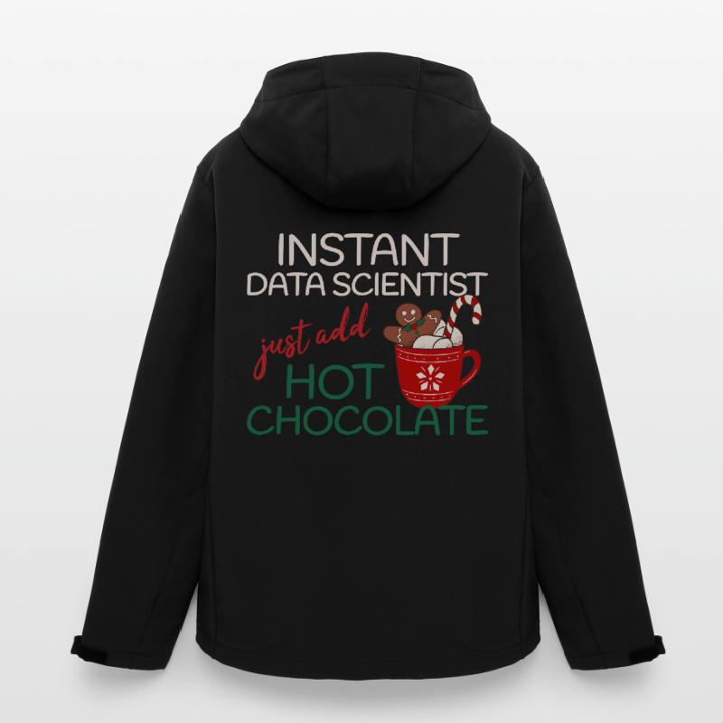 Data Scientist Noël il suffit d’ajouter du chocolat chaud Veste softshell homme en polyester recyclé Stanley/Stella