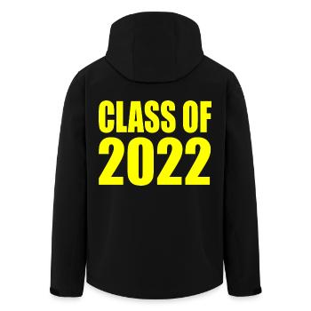 Class of 2022 - Men’s Recycled Softshell Jacket by Stanley/Stella - black - Back - AI Model Male 185 light (185cm)