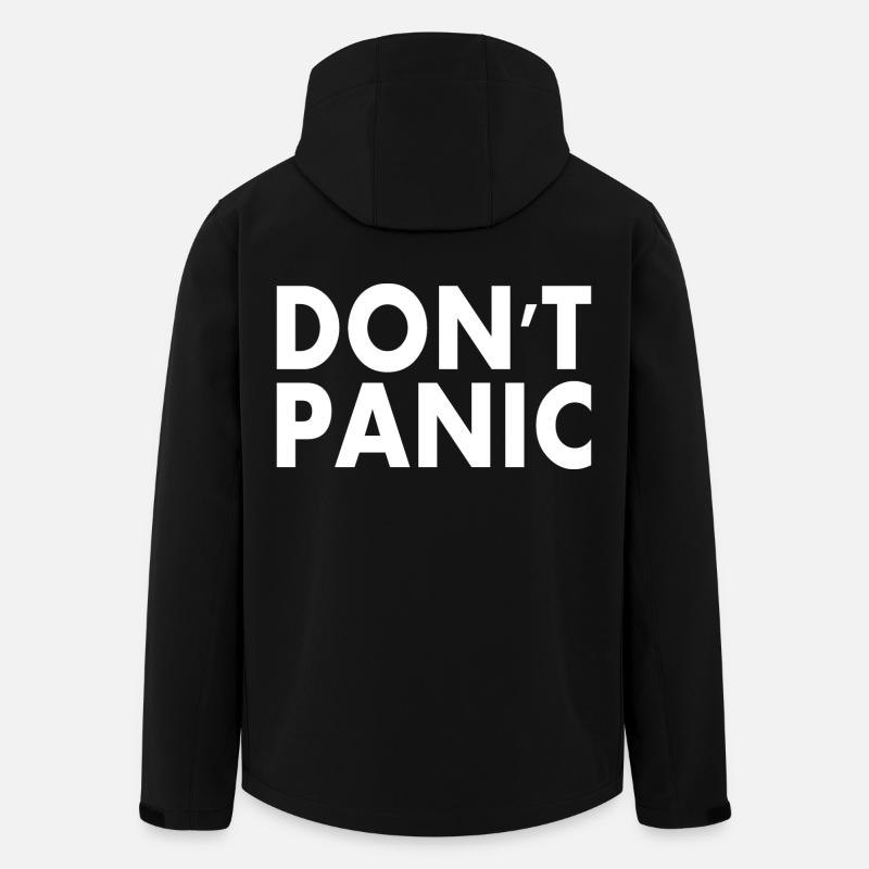 dont panic - Recycelte Männer Softshell-Jacke von Stanley/Stella - Schwarz