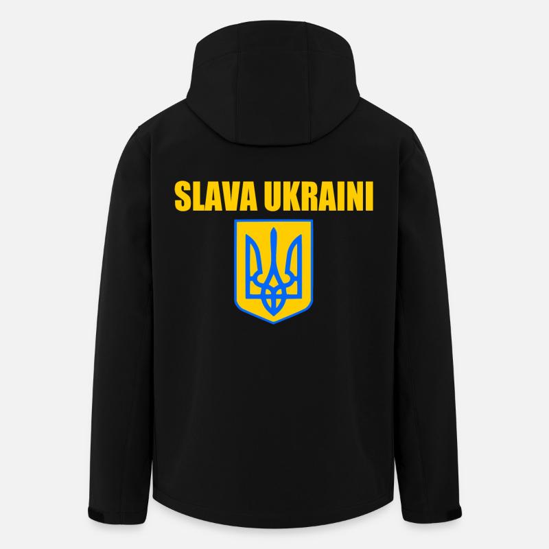 Slava ukraini - Recycelte Männer Softshell-Jacke von Stanley/Stella - Schwarz