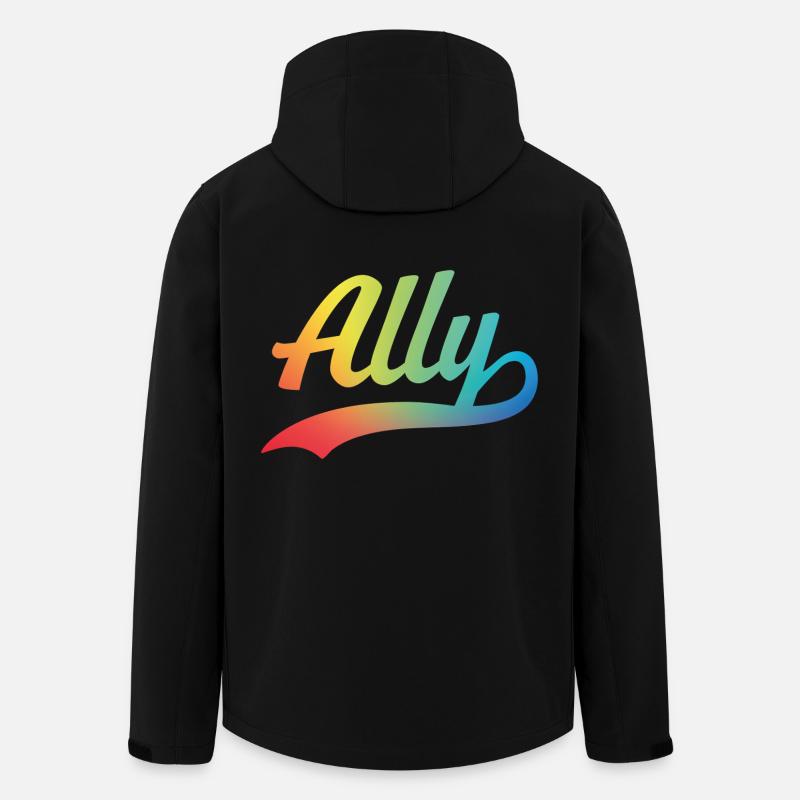 Ally - Men’s Recycled Softshell Jacket by Stanley/Stella - black