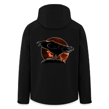 Kroa - Recycelte Männer Softshell-Jacke von Stanley/Stella - Schwarz - Hinten - AI Model Male 185 light (185cm)