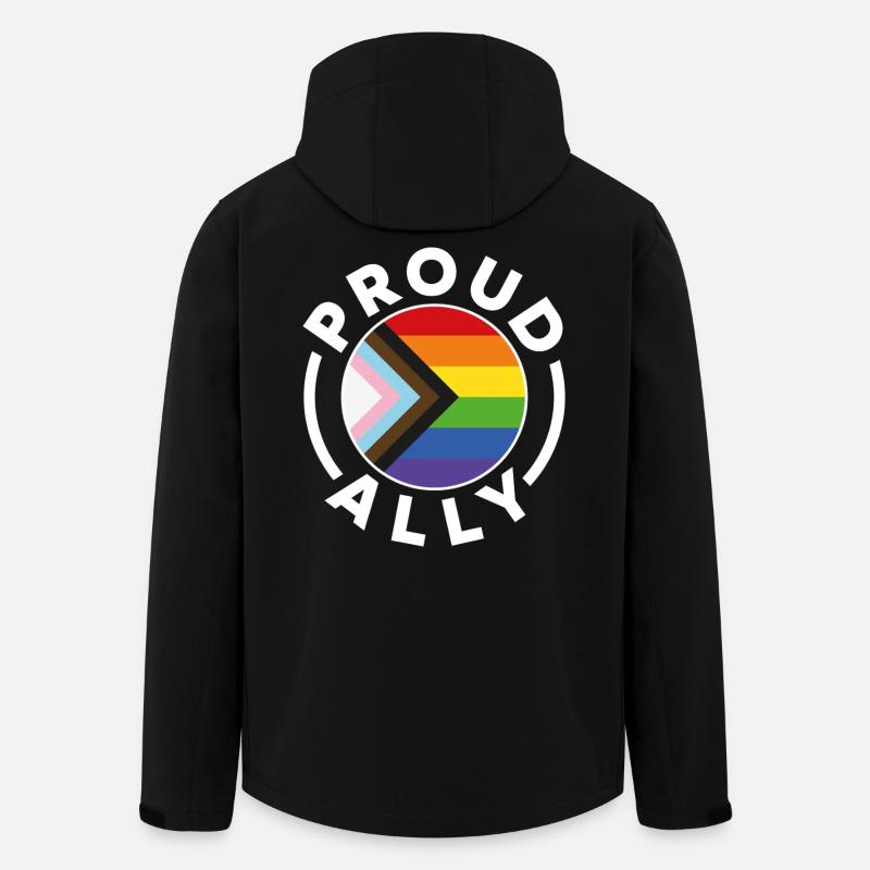 Proud Ally - Men’s Recycled Softshell Jacket by Stanley/Stella - black