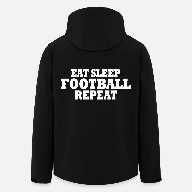 Football - Veste softshell homme en polyester recyclé Stanley/Stella - noir