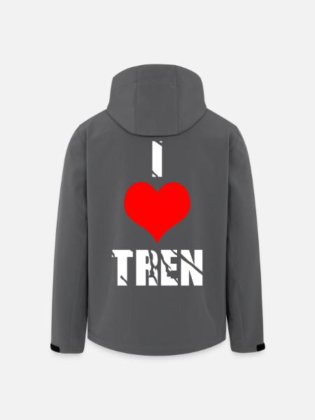 I love tren - Men’s Recycled Softshell Jacket by Stanley/Stella - black