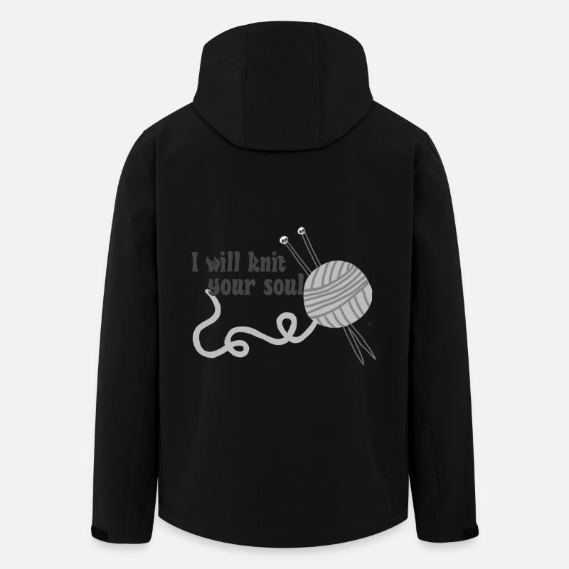 Gothic-Stricker - Recycelte Männer Softshell-Jacke von Stanley/Stella - Schwarz