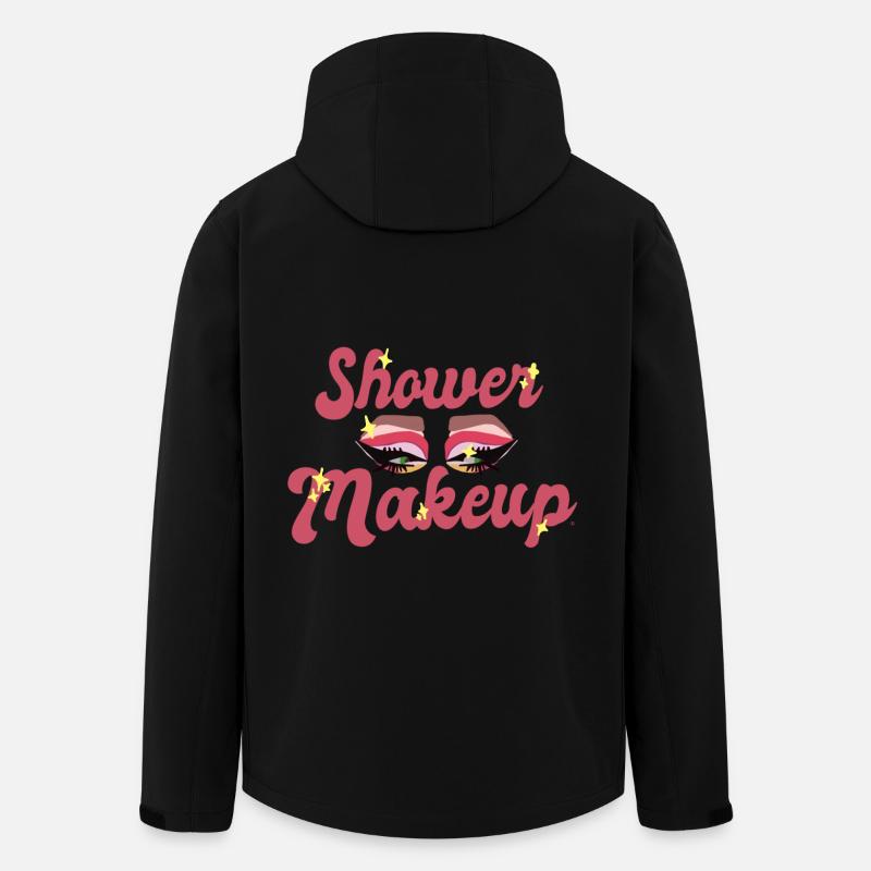 Dusch-Make-up - Recycelte Männer Softshell-Jacke von Stanley/Stella - Schwarz