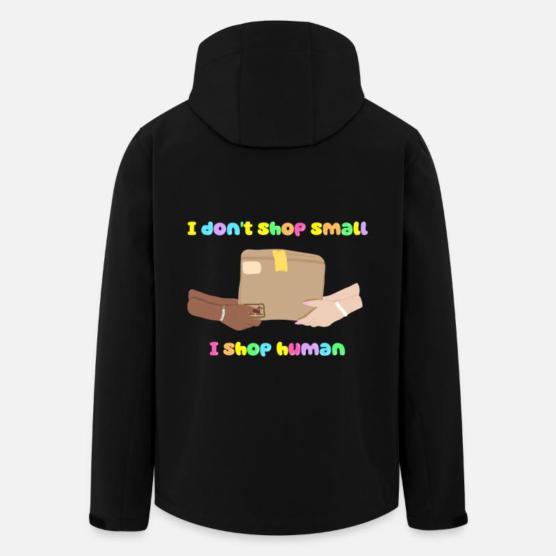 Shop Small, Shop Human - Veste softshell homme en polyester recyclé Stanley/Stella - noir