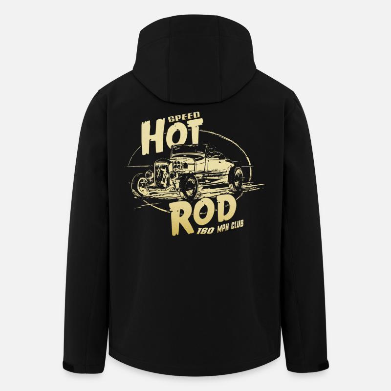 Garage Hot Rod V8 - Veste softshell homme en polyester recyclé Stanley/Stella - noir