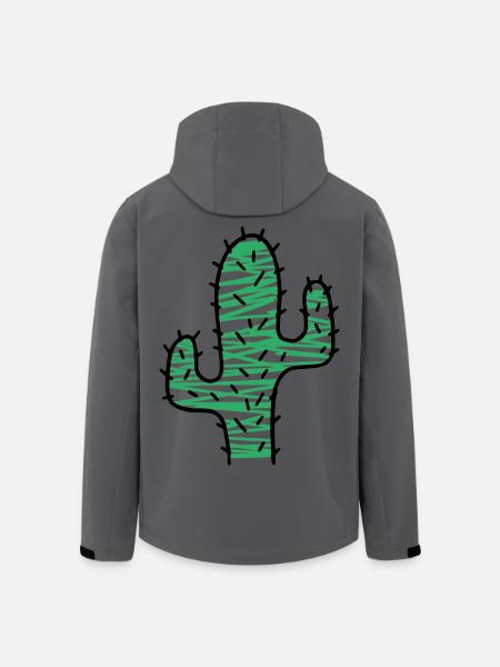 Cactus very prickly - Men’s Recycled Softshell Jacket by Stanley/Stella - black