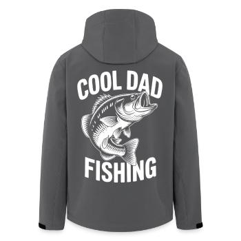 Conception de pêche cool pour papa - Veste softshell homme en polyester recyclé Stanley/Stella - noir - Dos - AI Model Male 185 light (185cm)