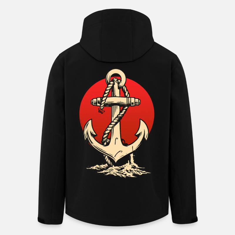 Anchor and Sun - Recycelte Männer Softshell-Jacke von Stanley/Stella - Schwarz