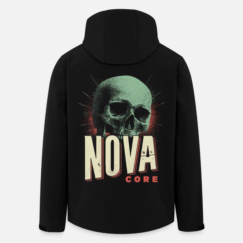 Nova Core Skull - Men’s Recycled Softshell Jacket by Stanley/Stella - black