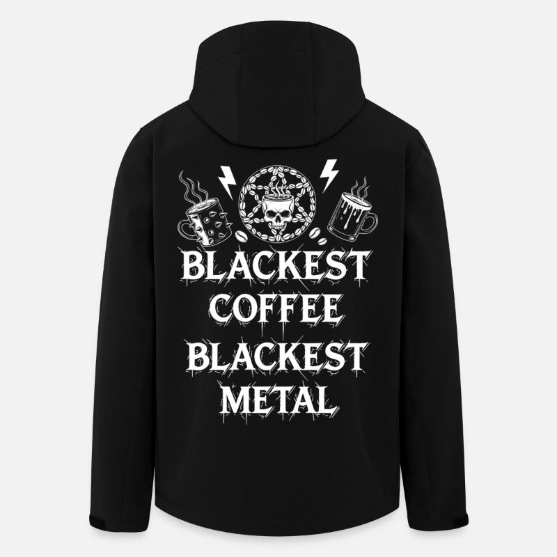 Black Coffee Metal Fan - Men’s Recycled Softshell Jacket by Stanley/Stella - black