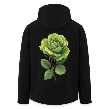 Rose verte - Veste softshell homme en polyester recyclé Stanley/Stella - noir - Dos - AI Model Male 185 light (185cm)