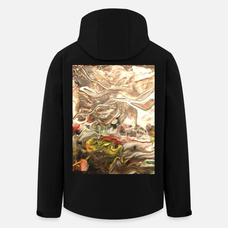 Verschwimmende Umgebung - Recycelte Männer Softshell-Jacke von Stanley/Stella - Schwarz