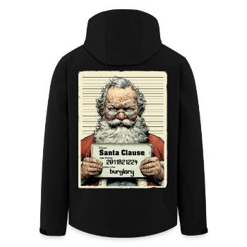 Santa Verhaftet - Recycelte Männer Softshell-Jacke von Stanley/Stella - Schwarz - Hinten - AI Model Male 185 light (185cm)