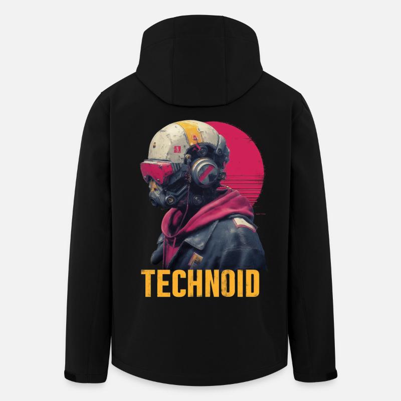 Technoid Neon Helmet - Men’s Recycled Softshell Jacket by Stanley/Stella - black