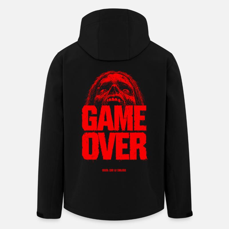 Game Over Rétro Pixel - Veste softshell homme en polyester recyclé Stanley/Stella - noir