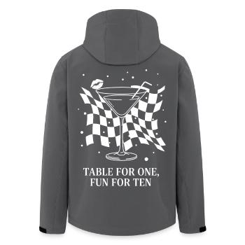 Table For One Martini Party - Men’s Recycled Softshell Jacket by Stanley/Stella - anthracite - Back - AI Model Male 185 light (185cm)