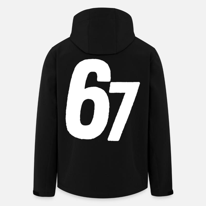 67 Six Seven - Recycelte Männer Softshell-Jacke von Stanley/Stella - Schwarz